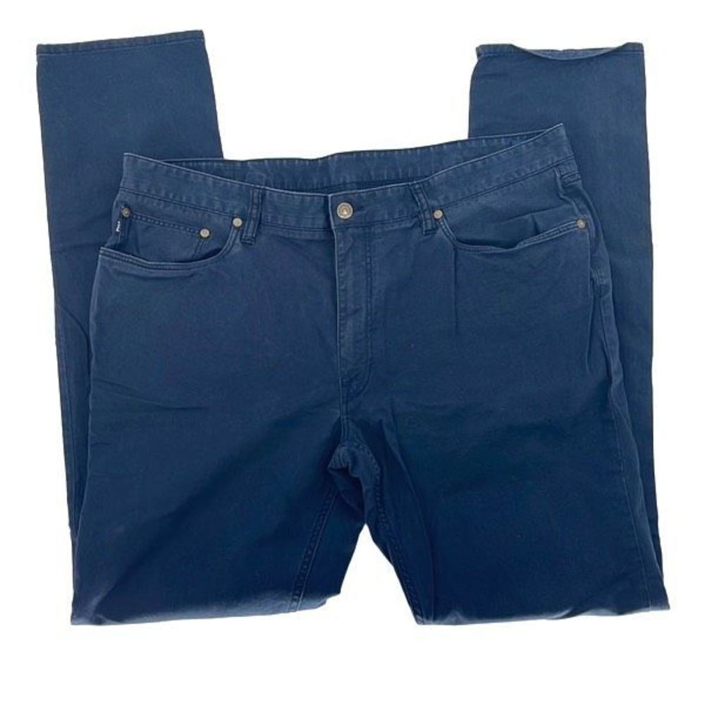 Polo Ralph Lauren Mens Chino Pants Straight Leg Stretch Navy Blue Size 38x34 - Picture 3 of 7